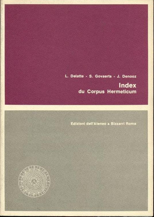 Index du corpus hermeticum - 8