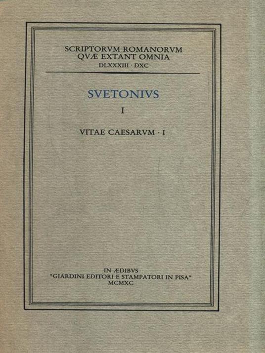 Vitae Caesarvm - C. Tranquillo Svetonio - 12