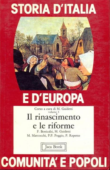 Storia d'Italia e d'Europa. Comunità e popoli - copertina