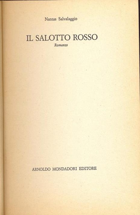 Il salotto rosso - Nantas Salvalaggio - 7