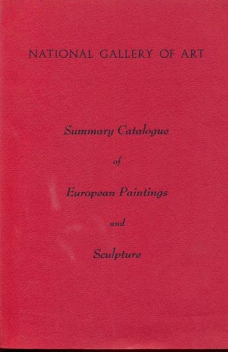 Summary catalogue of European Painting and Sculpture - 8