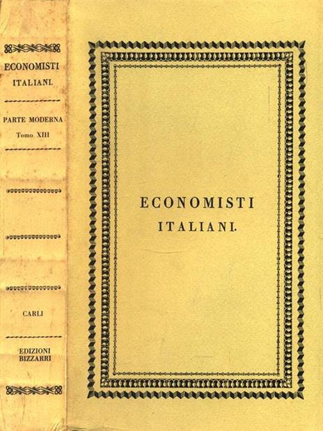 Economisti italiani Parte moderna Tomo XIII. Carli - 6