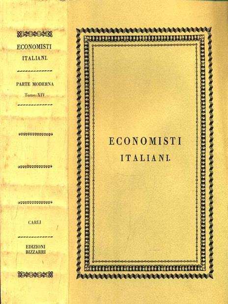 Economisti italiani Parte moderna Tomo XIV Carli - 3