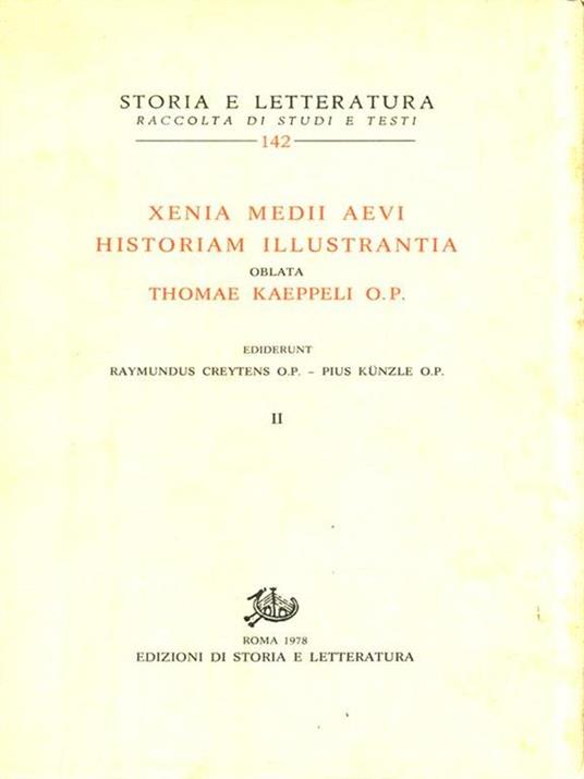 Xenia Medii aevi historiam illustrantia. Vol. 2 - 5