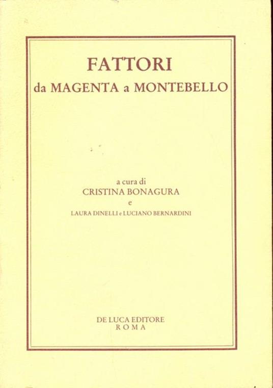 Fattori, da Magenta a Montebello - copertina