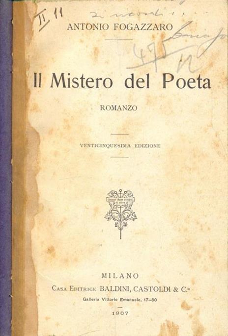 Il mistero del poeta - Antonio Fogazzaro - 9