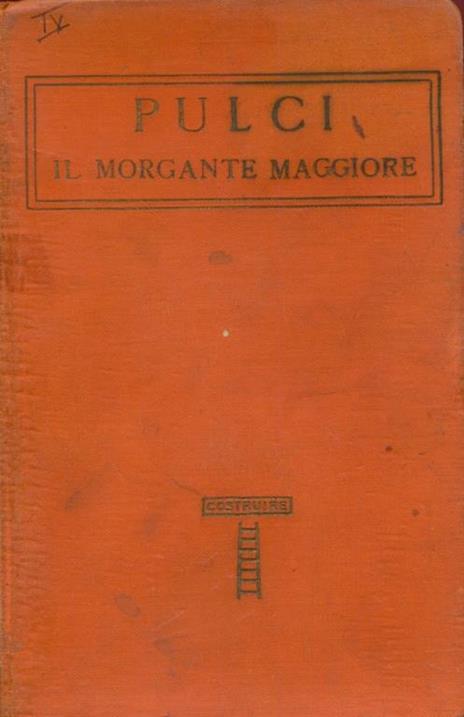 Il morgante maggiore - Luigi Pulci - copertina