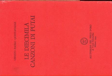 Le diecimila canzoni di Putai - Uberto P. Quintavalle - copertina