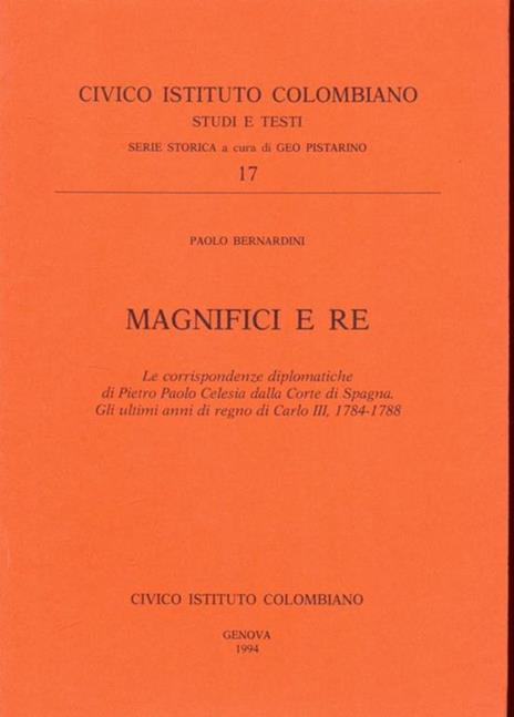 Magnifici e Re - Paolo Bernardini - copertina