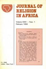 Journal of religion in Africa VOL.XXIV. Fasc. 1