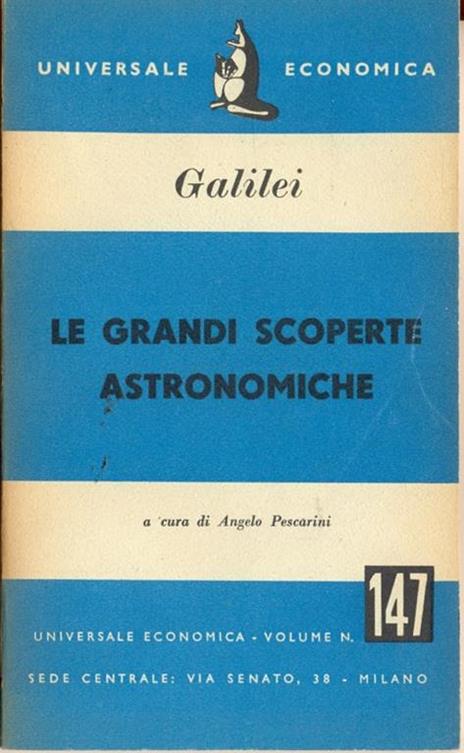 Le grandi scoperte astronomiche - Galileo Galilei - copertina