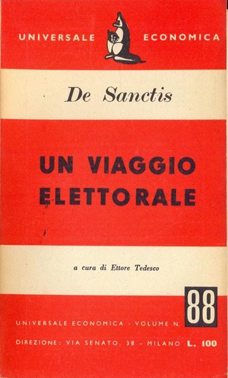 Un viaggio elettorale - Francesco De Sanctis - copertina