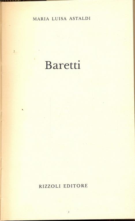 Baretti - M. Luisa Astaldi - 2