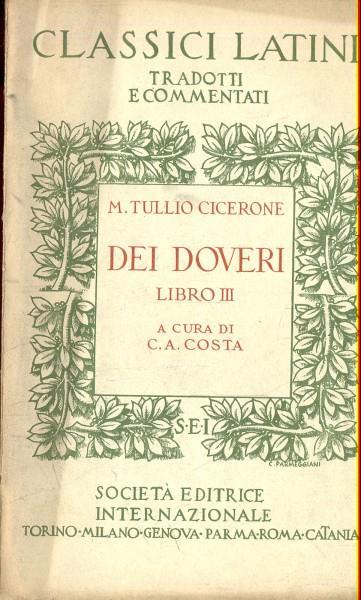 Dei doveri libro III - M. Tullio Cicerone - 2