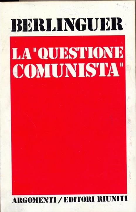 La questione Comunista  - copertina