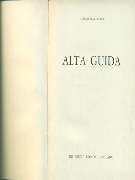 Alta Guida - Marco Matteucci - copertina