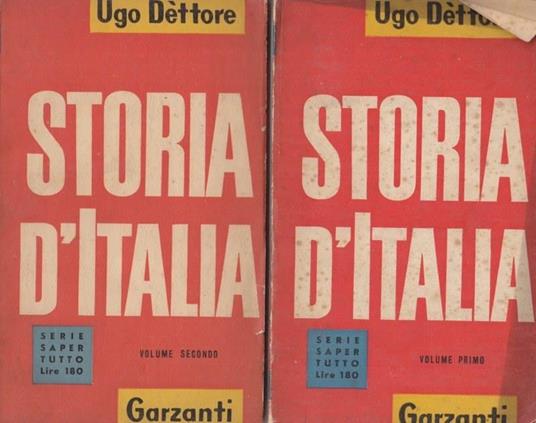 Storia d'Italia 2 Volumi - Ugo Dettore - copertina