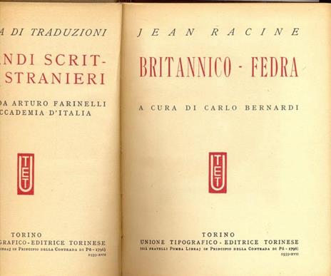 Britannico. Fedra - Jean Racine - 2