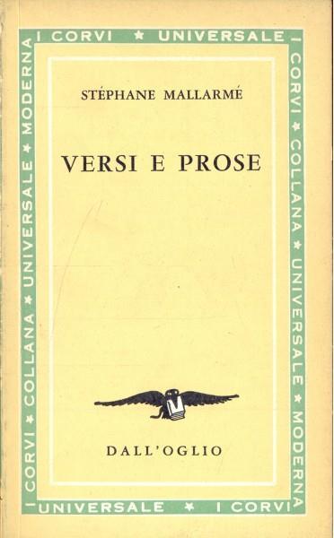 Versi e prose - Stéphane Mallarmé - copertina