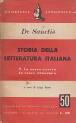 Storia della letteratura italiana. Vol. 5. La nuova scienza, la nuova letteratura
