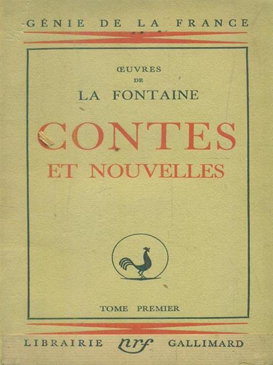 Contes et nouvelles. Tome premier - Jean de La Fontaine - copertina