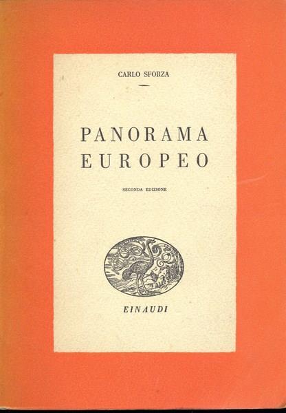 Panorama europeo - Carlo Sforza - copertina