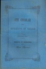 Atti consolari del municipio casalese fascicolo XVII - Tornata di primavera 1857 e sedute srtaordinarie