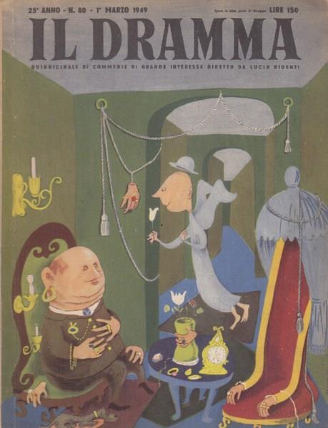 Il dramma n. 80 1°marzo 1949 L'angelo e il commendatore - Giovanni Mosca - copertina