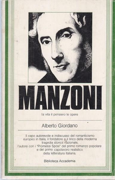 Manzoni - Alberto Giordano - copertina