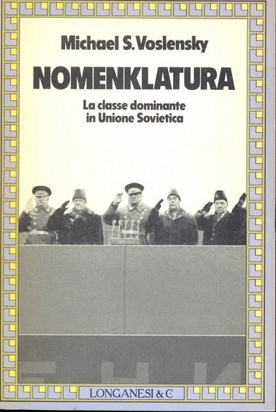 Nomenklatura - Michael S. Voslensky - copertina