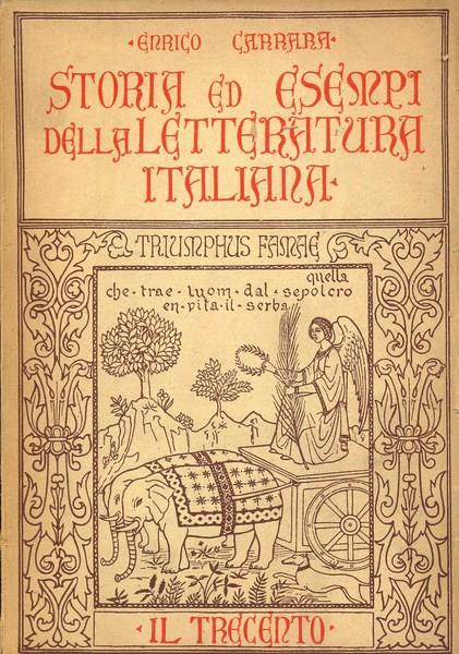 Storia ed esempi della letteratura italiana - Enrico Carrara - copertina