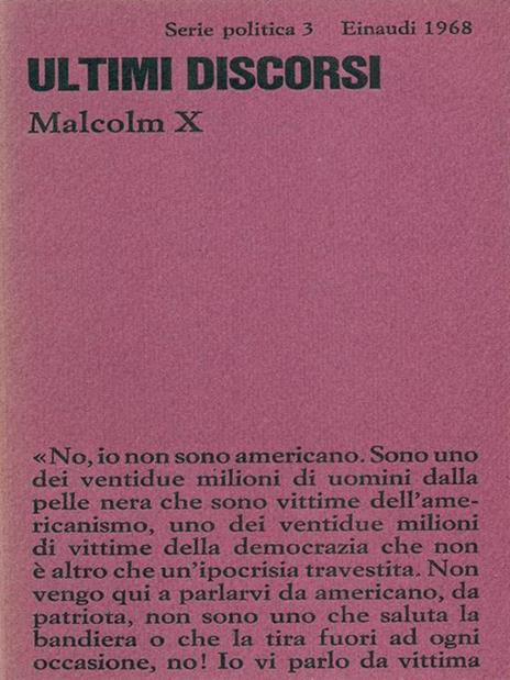 Ultimi discorsi - Malcolm X - 2