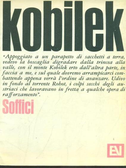 Kobilek - Ardengo Soffici - copertina