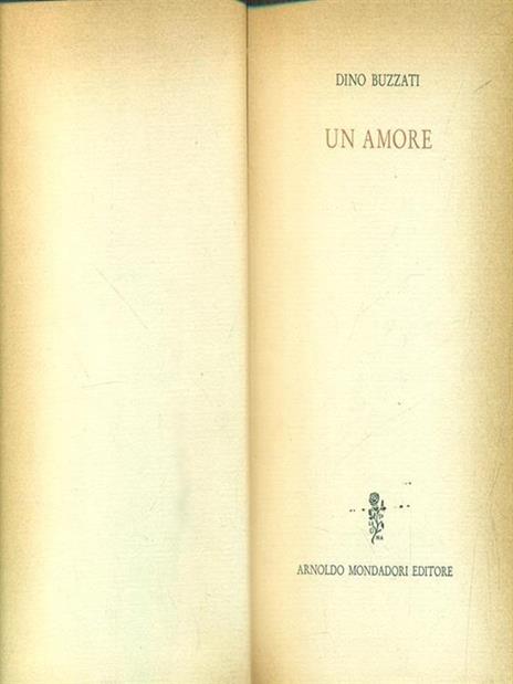 Un amore - Dino Buzzati - 2