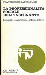 La professionalità sociale dell'insegnante