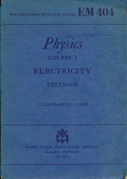 Physics course 3 electricity. In lingua inglese - 7