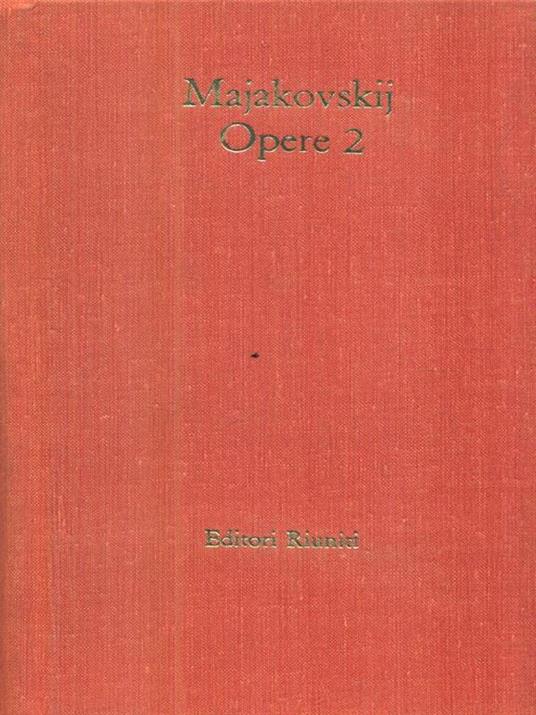 Opere 2 Poesie 1923-1926 - Vladimir Majakovskij - copertina