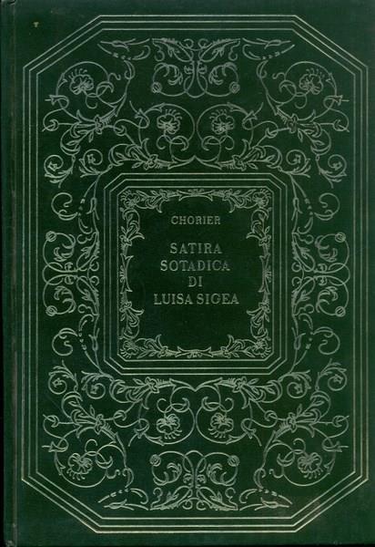 Satira sodatica di Luisa Sigea - Nicolas Chorier - copertina