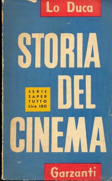 Storia del cinema - Joseph M. Lo Duca - copertina