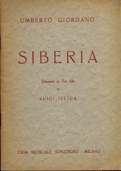 Siberia - Umberto Giordano - 2