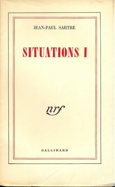 Situation I. In lingua francese - Jean-Paul Sartre - 4