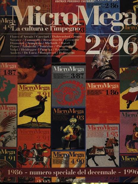 Micromega 2/96 La cultura e l'impegno - copertina