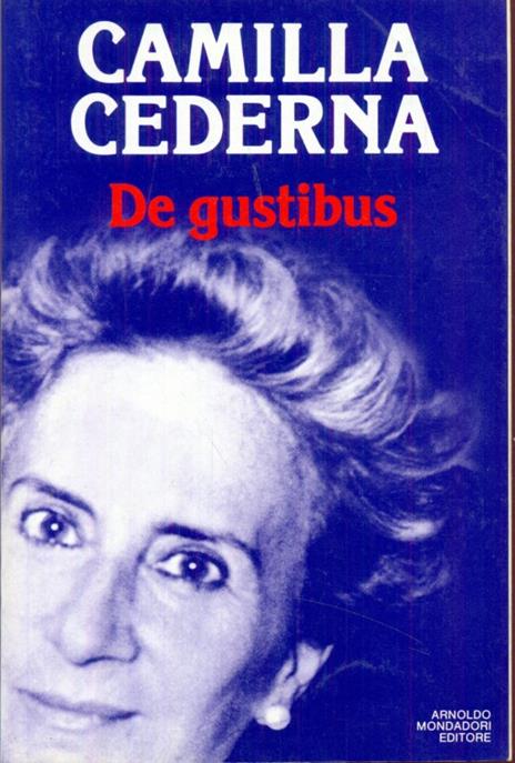 De gustibus - Camilla Cederna - copertina