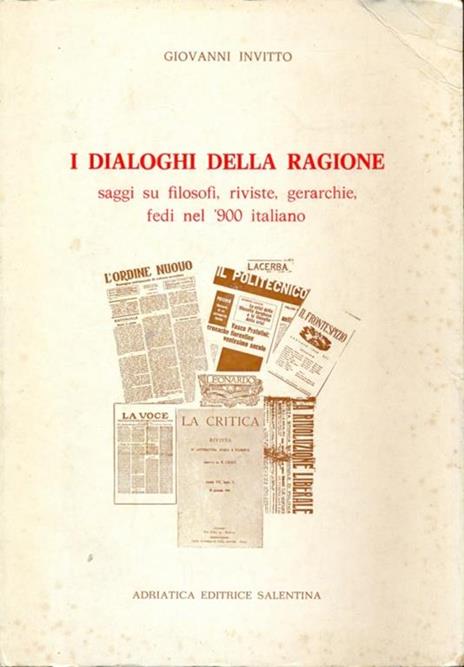 I dialoghi della ragione - Giovanni Invitto - copertina