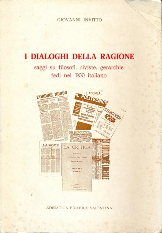 I dialoghi della ragione - Giovanni Invitto - copertina