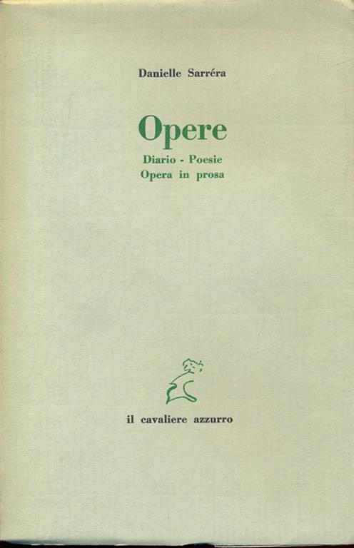 Opere diario, poesie, opera in prosa - 3