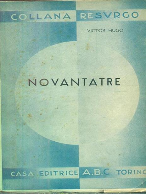 Novantatre - Victor Hugo - copertina