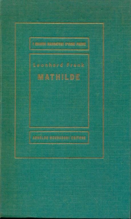 Mathilde - Leonhard Frank - copertina