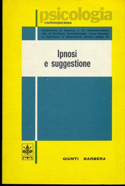 Ipnosi e suggestione - copertina