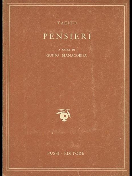 Pensieri - P. Cornelio Tacito - 8